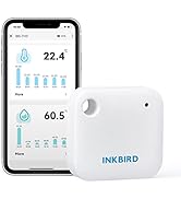 Inkbird WiFi Thermometer Hygrometer IBS-TH3, Indoor Temperature Humidity for Wine Cellars, Ge...